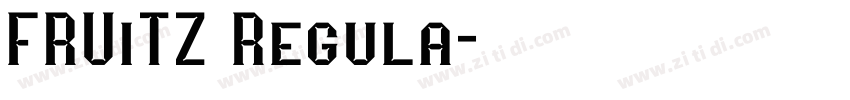 FRUiTZ Regula字体转换